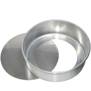 Forma de Alumínio Redonda para Bolo C/ Fundo Falso 26x8cm Alumínio Circular (01 unidade)