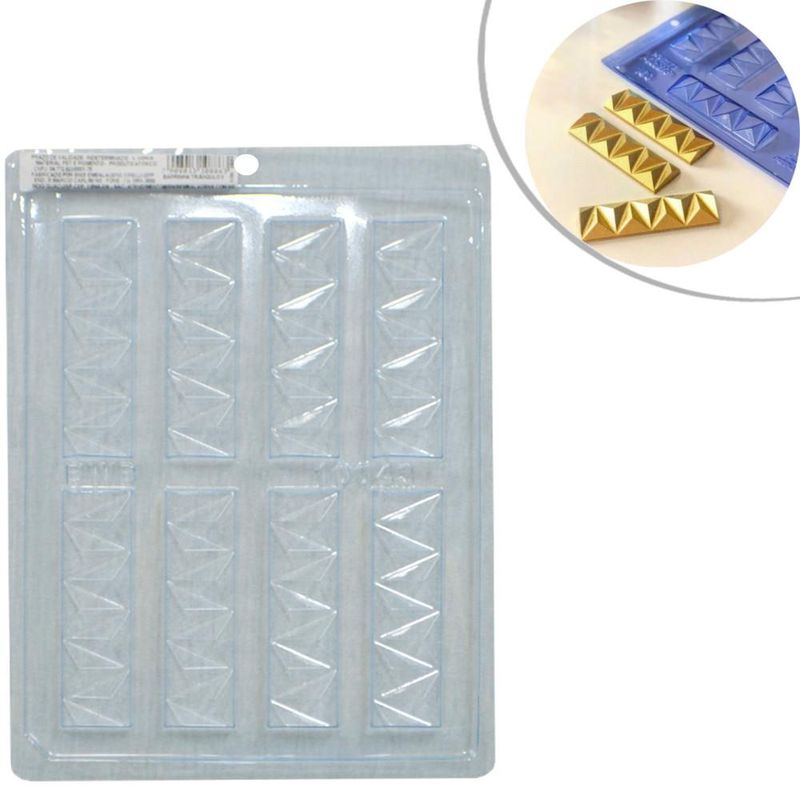 Forma de Acetato Simples Barrinha Triângulo 2 Ref. 10043 BWB (01 unidade)