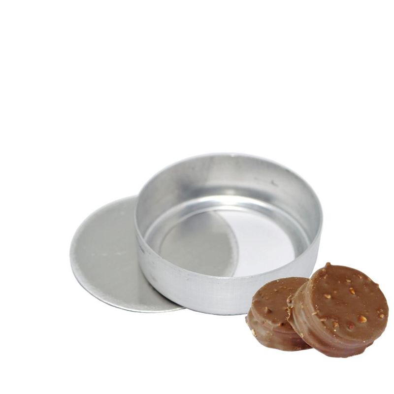 Forma de Alumínio Redonda para Pão de Mel com Fundo Falso Sem Cordão N. 1 Caparroz (12 unidades)