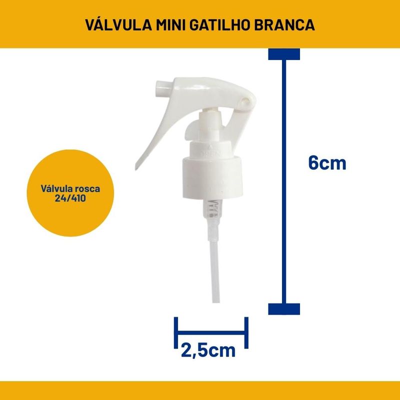 Válvula Mini Gatilho Rosca 24/410 Branco (01 unidade)