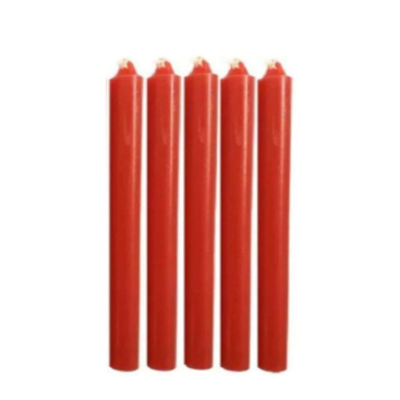 Vela Palito P/ Aniversário Vermelho 6.5cm Curifest (20 unidades)