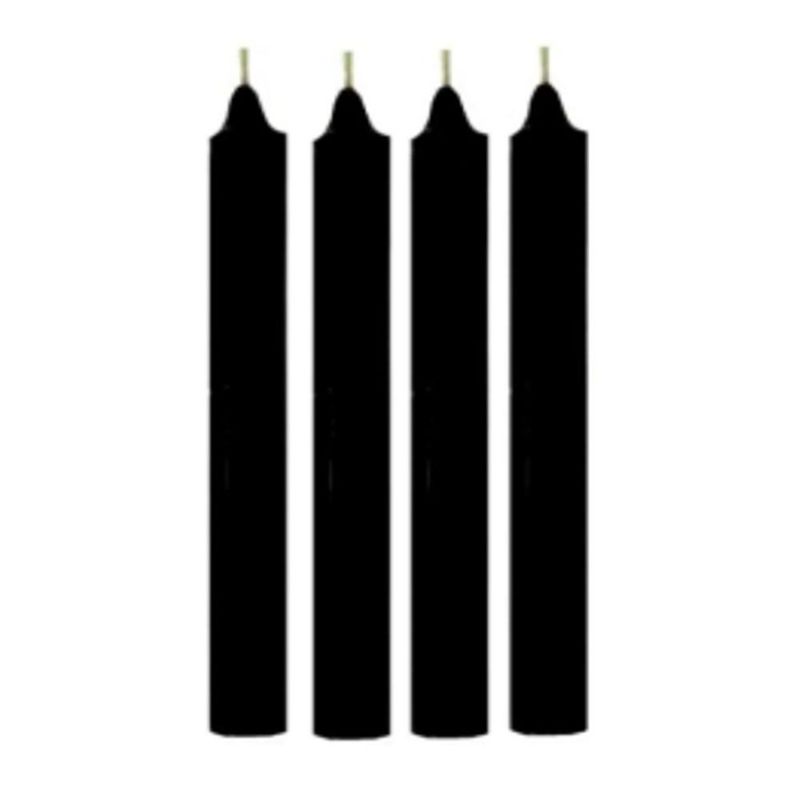 Vela Palito P/ Aniversário Preta 6.5cm Curifest (20 unidades)