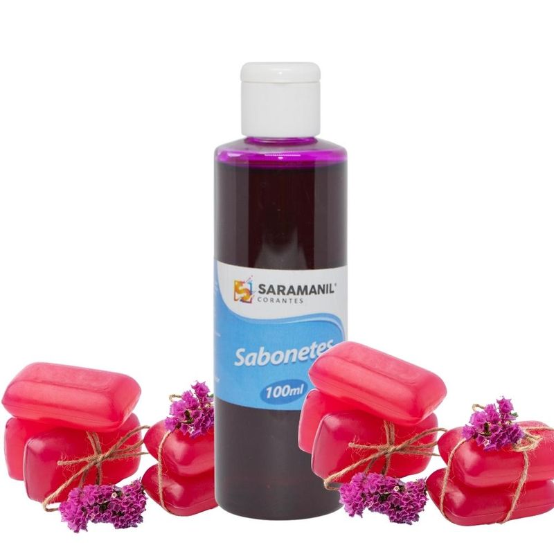 Corante Líquido para Sabonetes Artesanais Pink Saramanil (100ml)