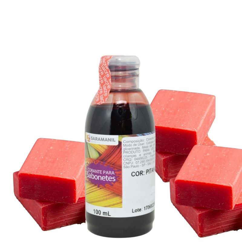 Corante Líquido para Sabonetes Artesanais Pitanga Saramanil (100ml)