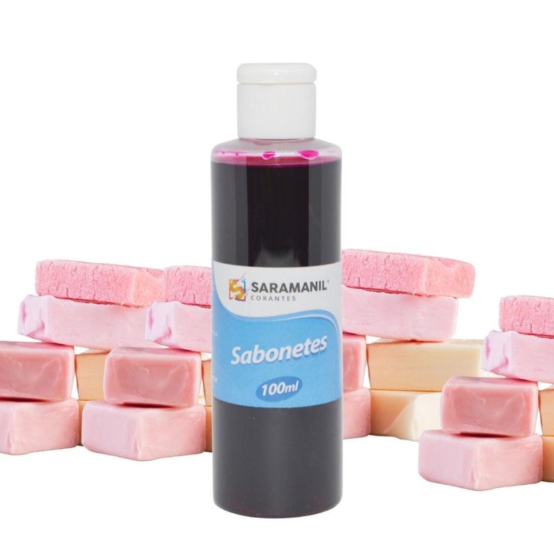 Corante Líquido para Sabonetes Artesanais Rosa Saramanil (100ml)