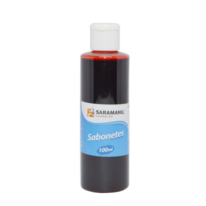 Corante Líquido para Sabonetes Artesanais Vermelho Morango Saramanil (100ml)