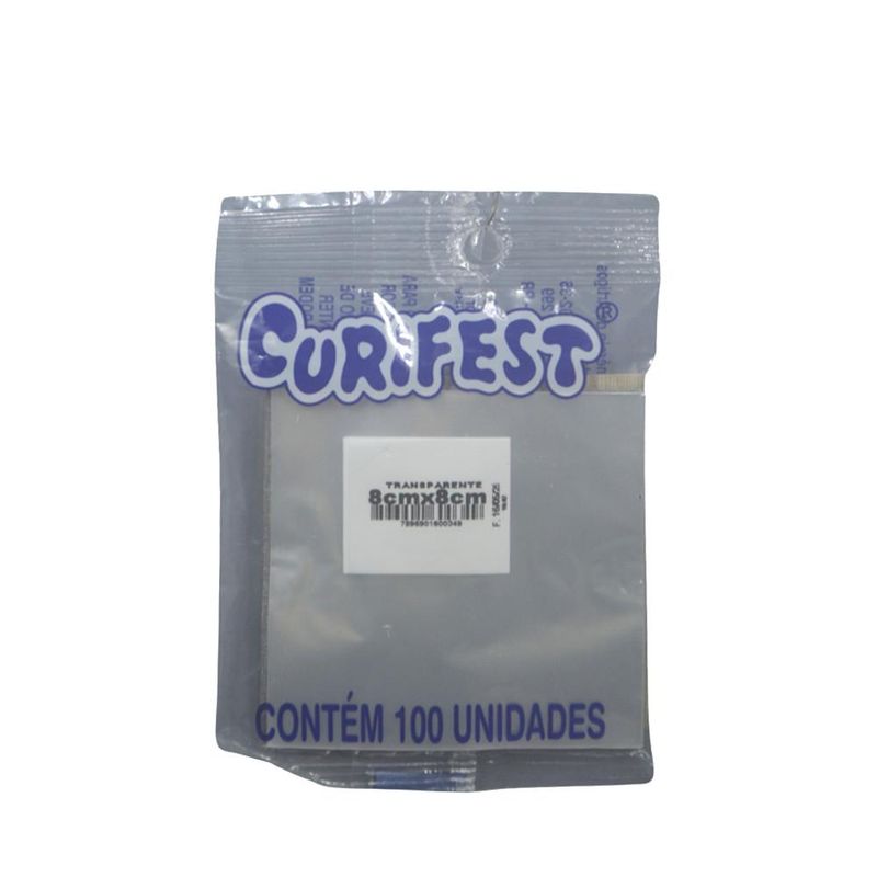 Fundo Quadrado Transparente P/ Doces 8x8cm Curifest (100 unidades)