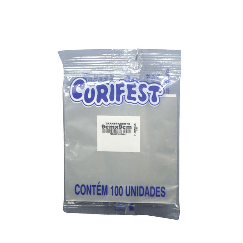 Fundo Quadrado Transparente P/ Doces 9x9cm Curifest (100 unidades)