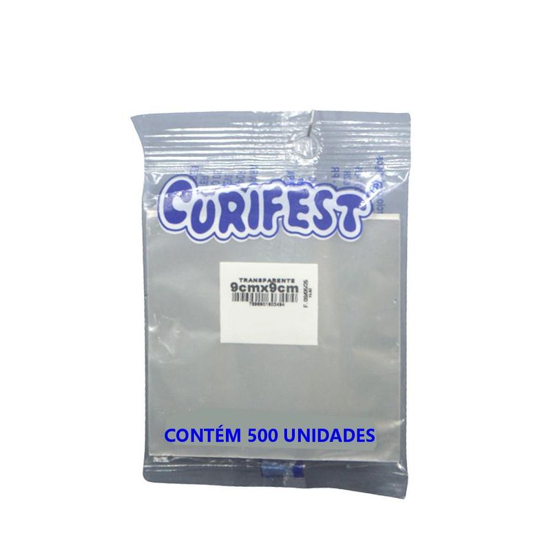 Fundo Quadrado Transparente P/ Doces 9x9cm Curifest (500 unidades)