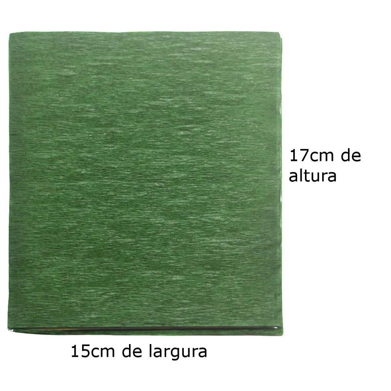Papel Crepom P/ Bem Casados 15x17cm Cor Verde Oliveira UltraFest (40 Unidades)