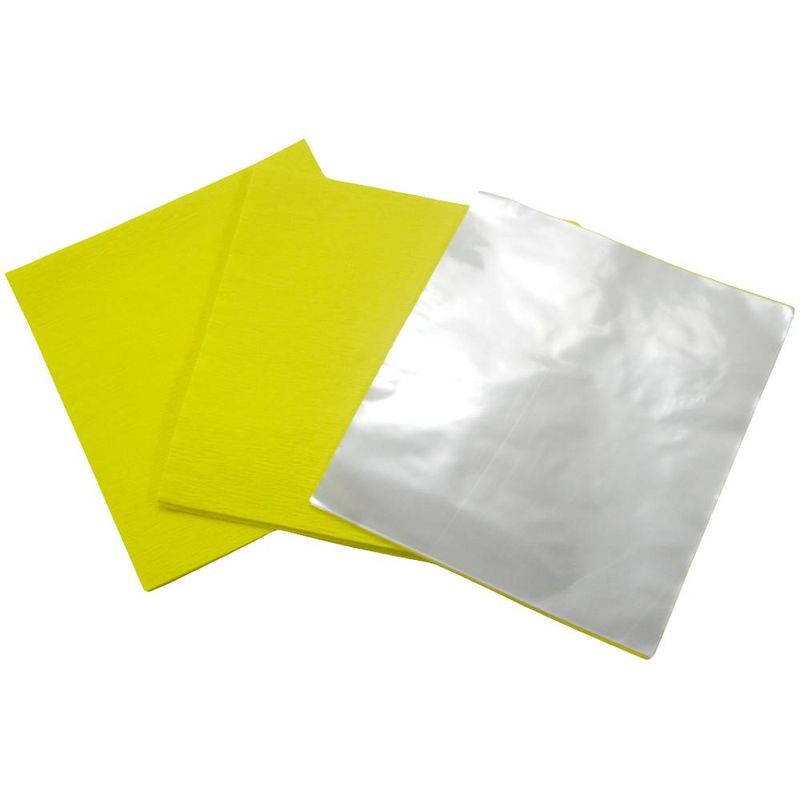 Papel Crepom P/ Bem Casados 15x17cm Cor Amarelo UltraFest (40 Unidades)