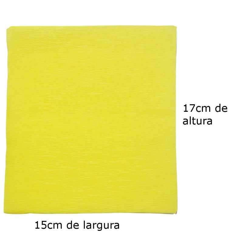 Papel Crepom P/ Bem Casados 15x17cm Cor Amarelo UltraFest (40 Unidades)