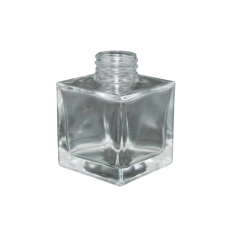 Frasco de Vidro Transparente Cube 50ml Rosca 18/415 Ref. 885 (01 unidade)