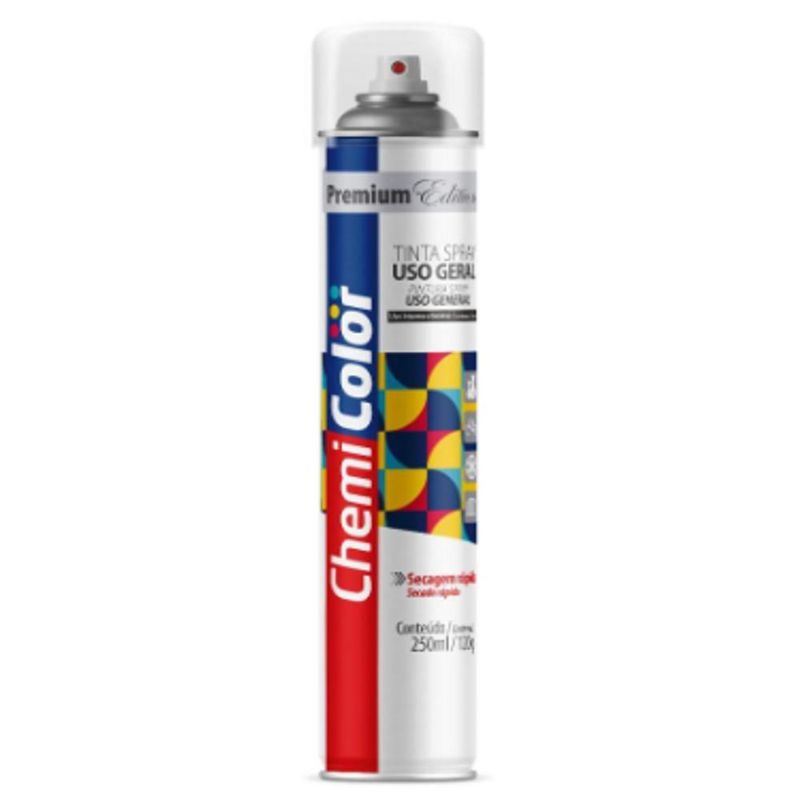 Tinta Verniz Spray Brilhante 250ml ChemiColor (01 unidade)