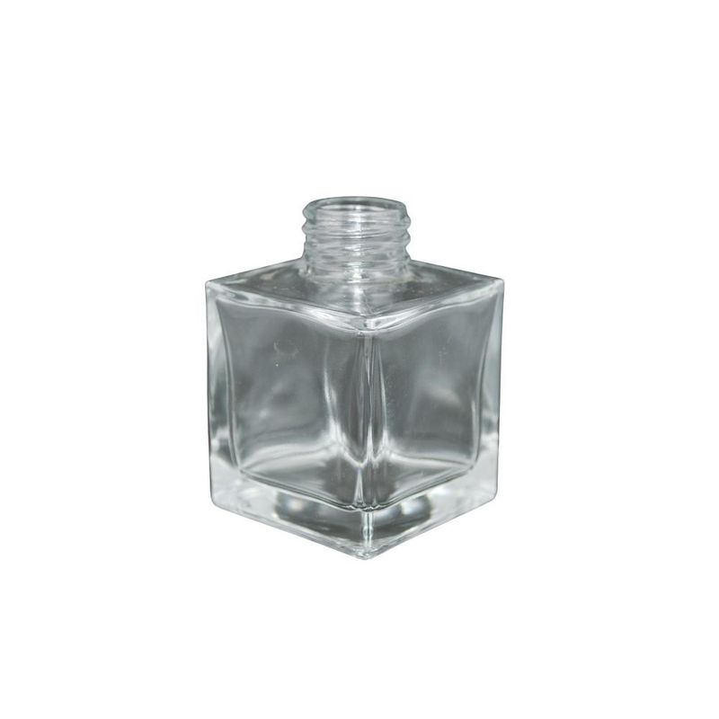 Frasco de Vidro Transparente Cube 30ml Rosca 18/415 Ref. 2501 (01 unidade)