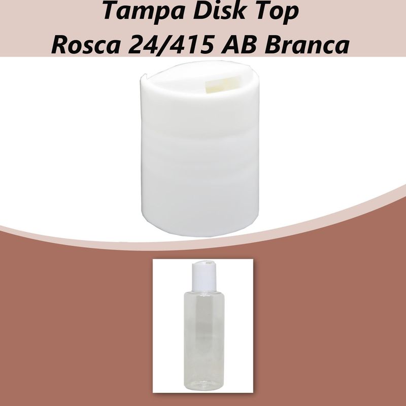 Tampa Disk Top Rosca 24/415 AB Branca (01 unidade)