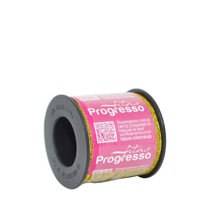 Cordão Aramado Metalizado Ref. M0014/000 1mm Cor 203 Ouro Progresso (100 metros)