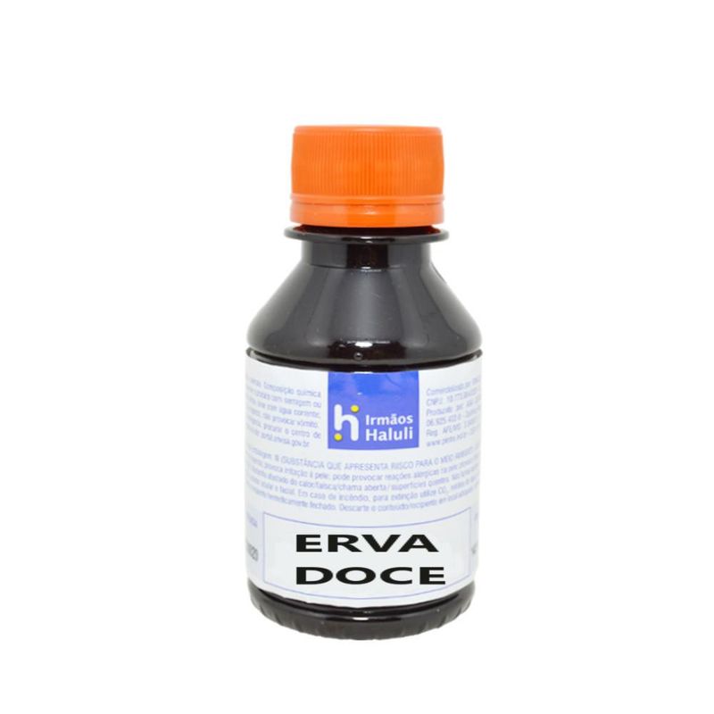 Essência Erva Doce para Domissanitários Linha Laranja Irmãos Haluli (100ml)