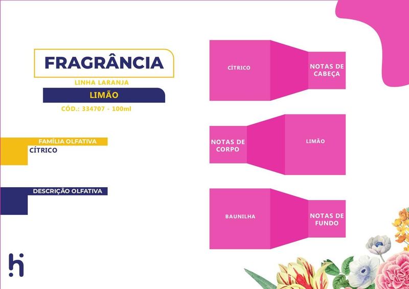 Essência Limão para Domissanitários Linha Laranja Irmãos Haluli (100ml)