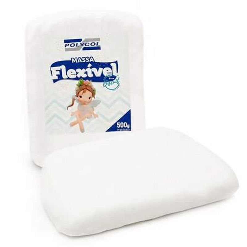 Massa Flexível para Biscuit Polycol (500 gramas)