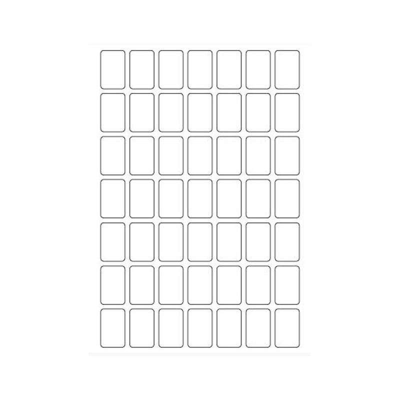 Etiquetas Adesivas Multiuso Retangular Branca 12 x 19mm Ref. 6004 Colacril (294 etiquetas)