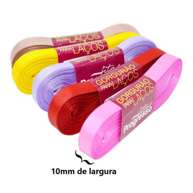 Fita de Gorgurão para Laços GL 002 Progresso (10 metros)-245-lilas-10mm
