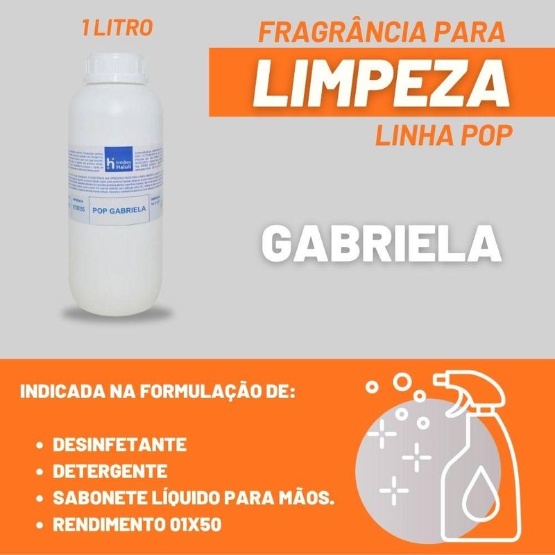 Essência Gabriela para Domissanitários (Linha POP) Irmãos Haluli (01 Litro)