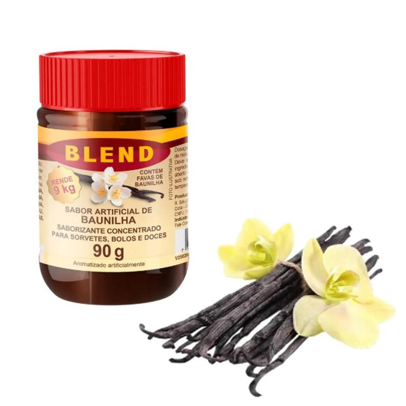 Saborizante Concentrado Sabor Baunilha Blend MEC3 (90 gramas)