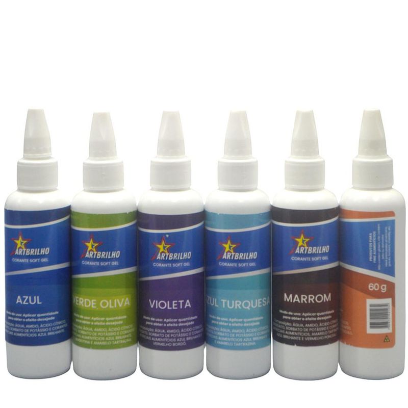 Corante Soft Gel ArtBrilho (60 gramas)-amarelo