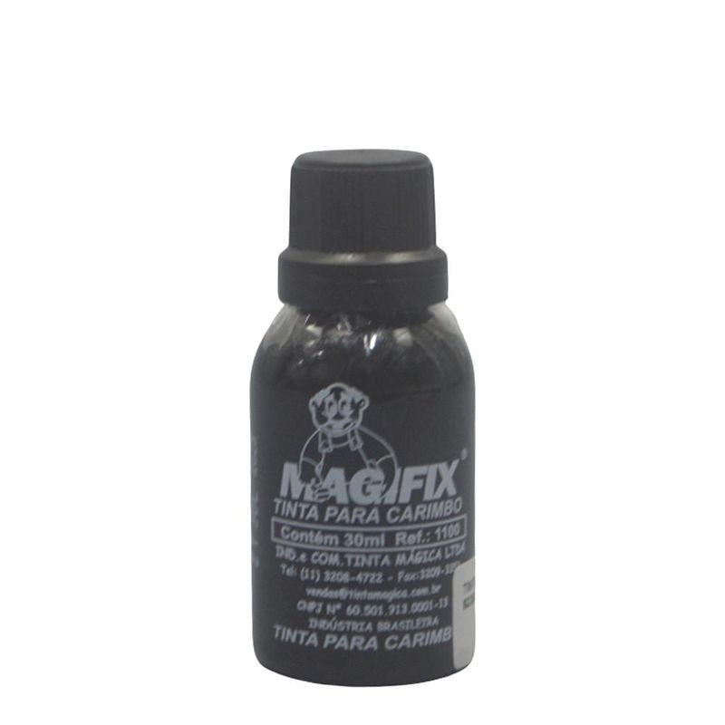 Tinta P/ Carimbo Preto Magifix (30ml)