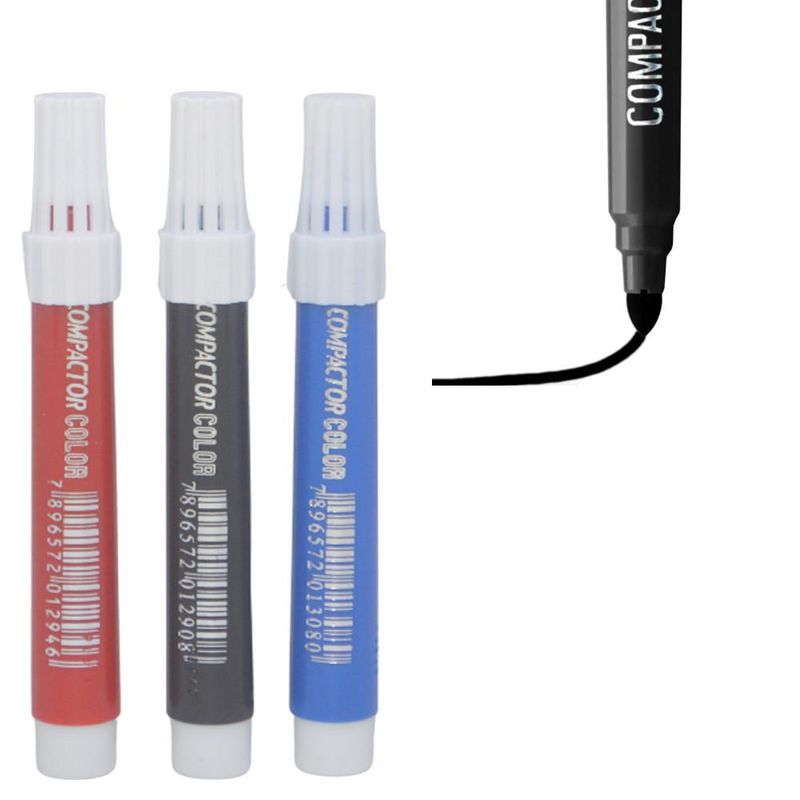 Caneta Hidrográfica Color 1.4mm Compactor (01 unidade)-azul