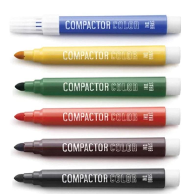 Caneta Hidrográfica Color 1.4mm Compactor (01 unidade)-azul