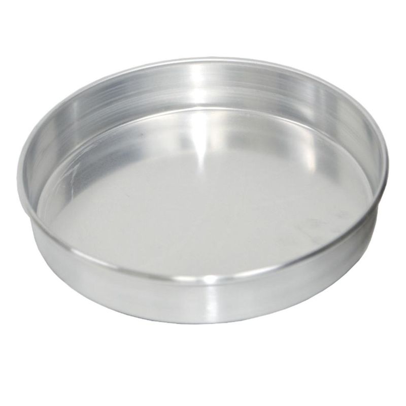 Forma de Alumínio para Torta Fundo Fixo 26x5cm Alumínio Circular (01 unidade)