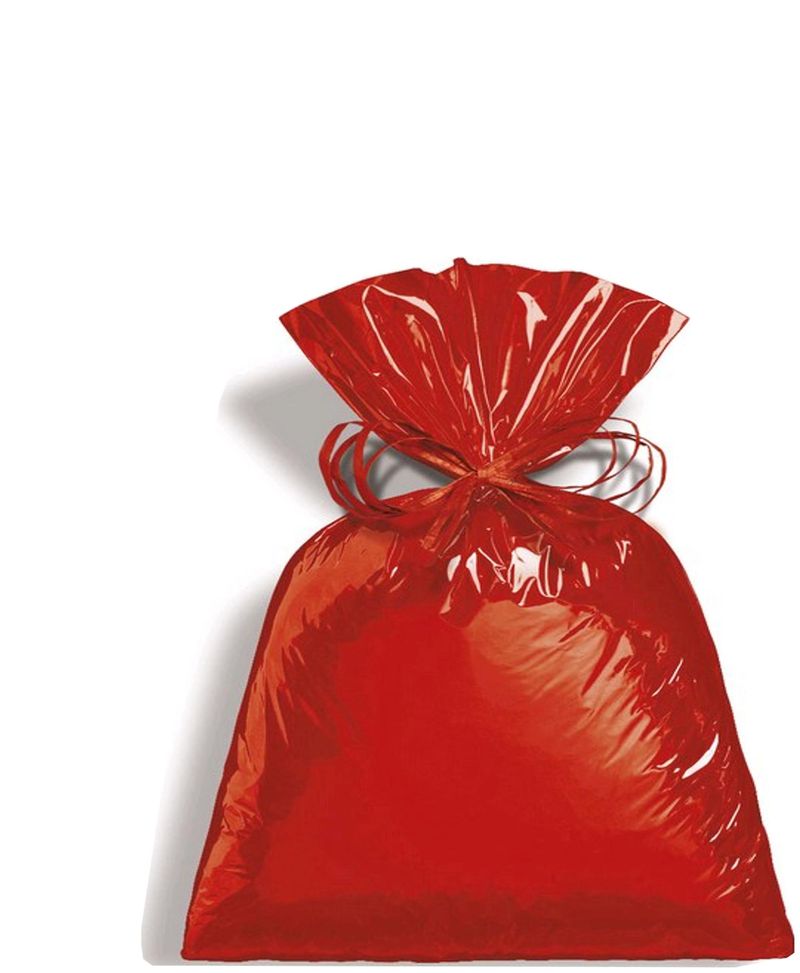 Saco Plástico Liso Metalizado Vermelho Tamanho P3 10x14cm Cromus (50 unidades)