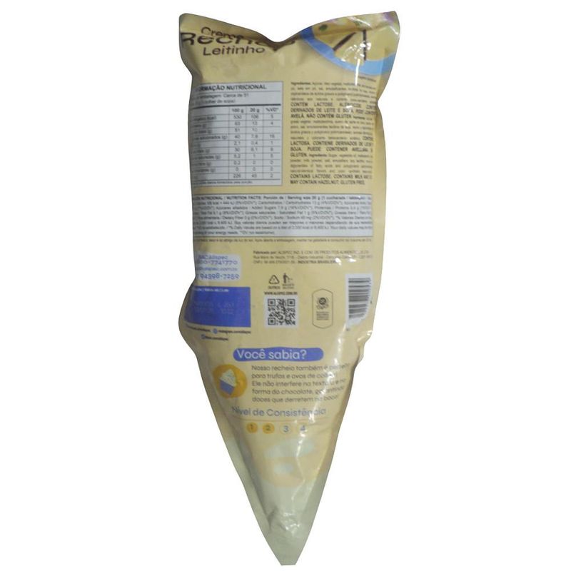 Creme Recheio Sabor Leitinho Alispec (1,01kg)