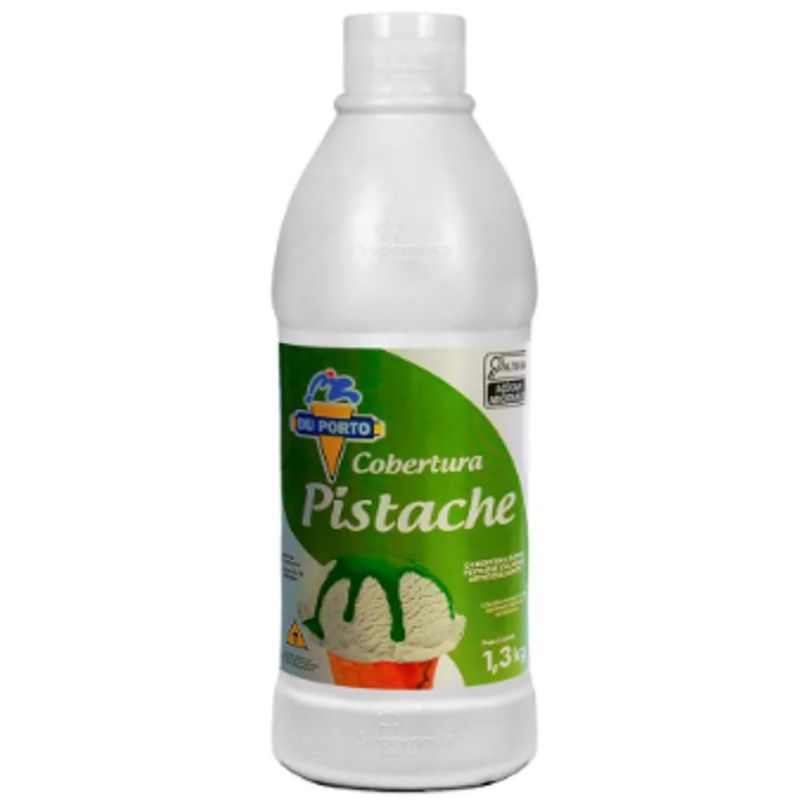 Cobertura para Gelados Comestíveis Sabor Pistache Du Porto (1,3KG)