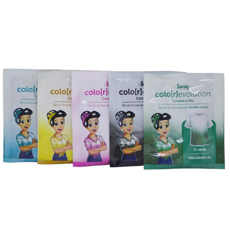 Corante P/ Tingimento a Frio Colo[r]evolution Sachê Guarany (15 gramas)-verde