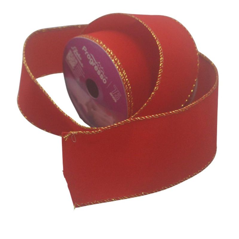 Fita de Cetim FC003 63mm Cor 209 Natal Aramada Progresso (10 metros)