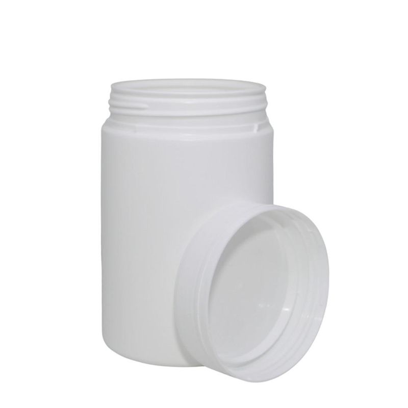 Pote de Polietileno C/ Tampa Rosca Lacre Branco R 1000gr Injeplast (01 unidade)