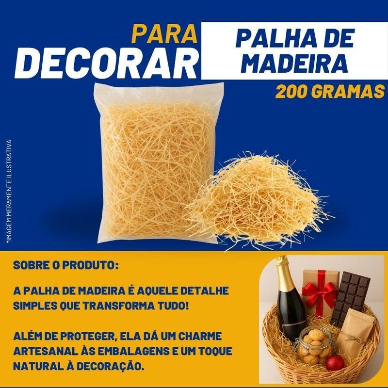 Palha de Madeira Ornate Casa (200 gramas)