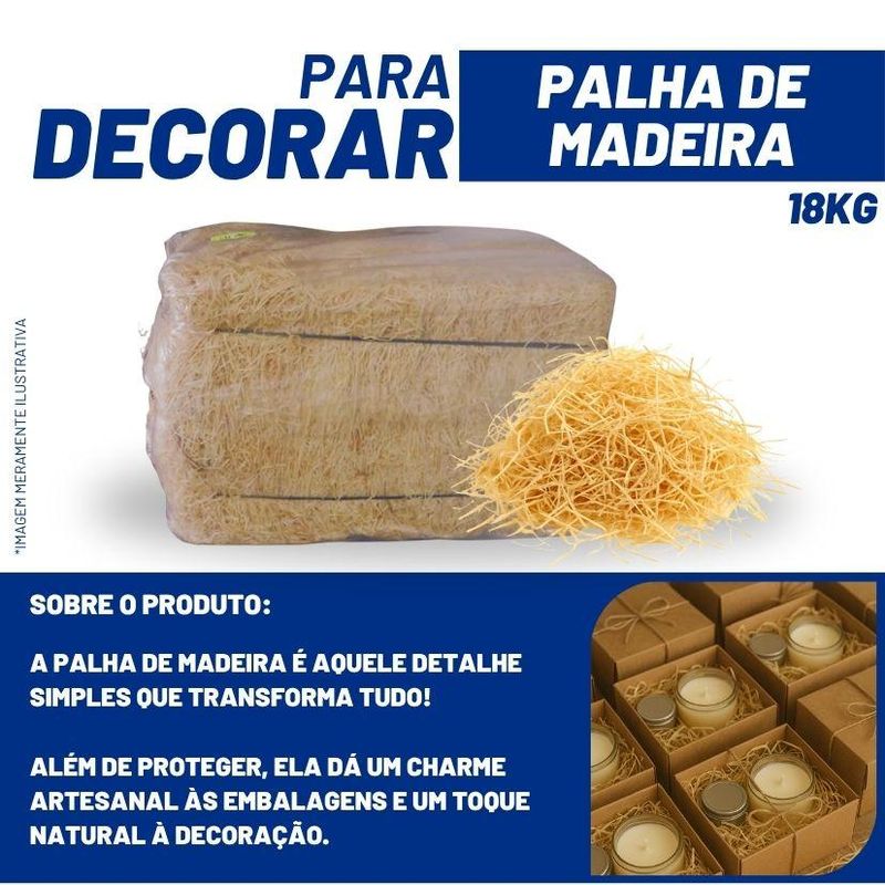 Fardo Palha de Madeira Ref. 5000 Ornate Casa (18kg)