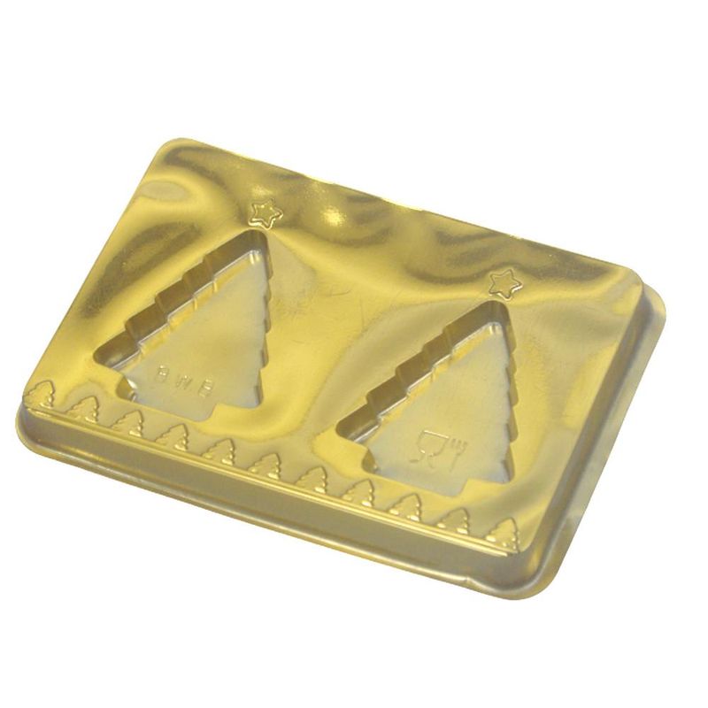 Caixa Duo Árvore de Natal Dourado C/ 2 Cavidades Ref. 14400 BWB (01 unidade)