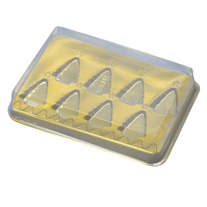 Caixa P/ Bombom Árvore de Natal Dourado C/ 8 Cavidades Ref. 14390 BWB (01 unidade)