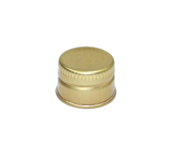 Tampa Alumínio Rosca 18mm Ouro (10 unidades)