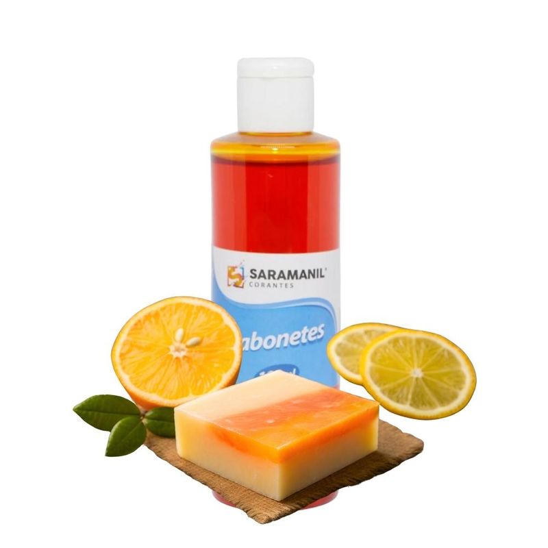 Corante Líquido para Sabonetes Artesanais Amarelo Ouro Saramanil (100ml)