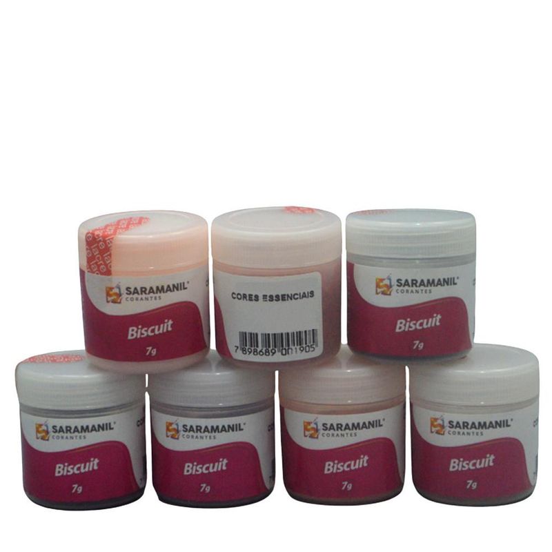 Corante em Pó para Biscuit Cores Essenciais Saramanil (7 gramas)-pessego