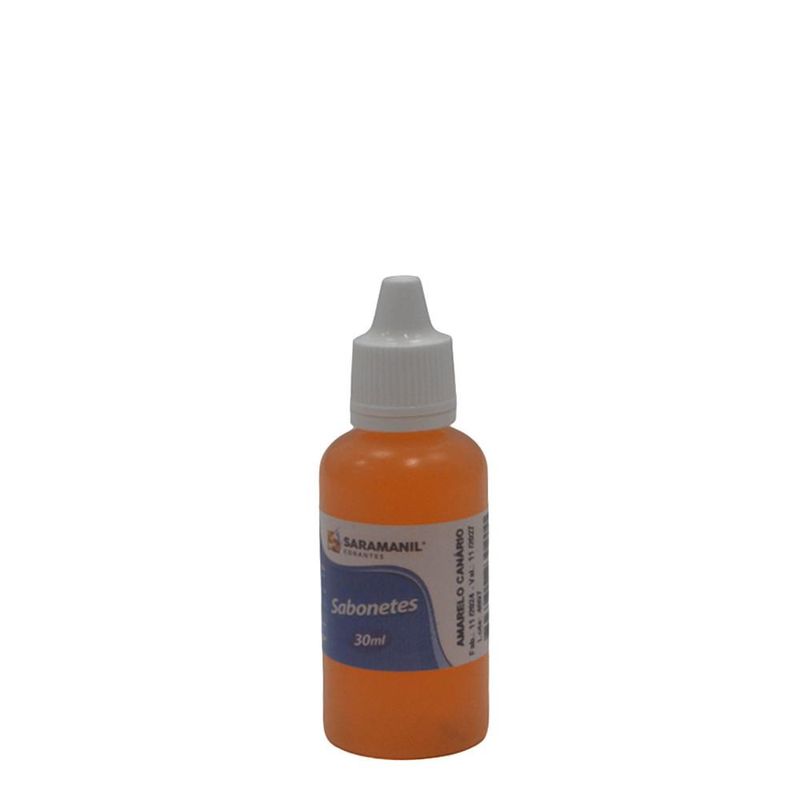 Corante Líquido para Sabonetes Artesanais Amarelo Canário Saramanil (30ml)