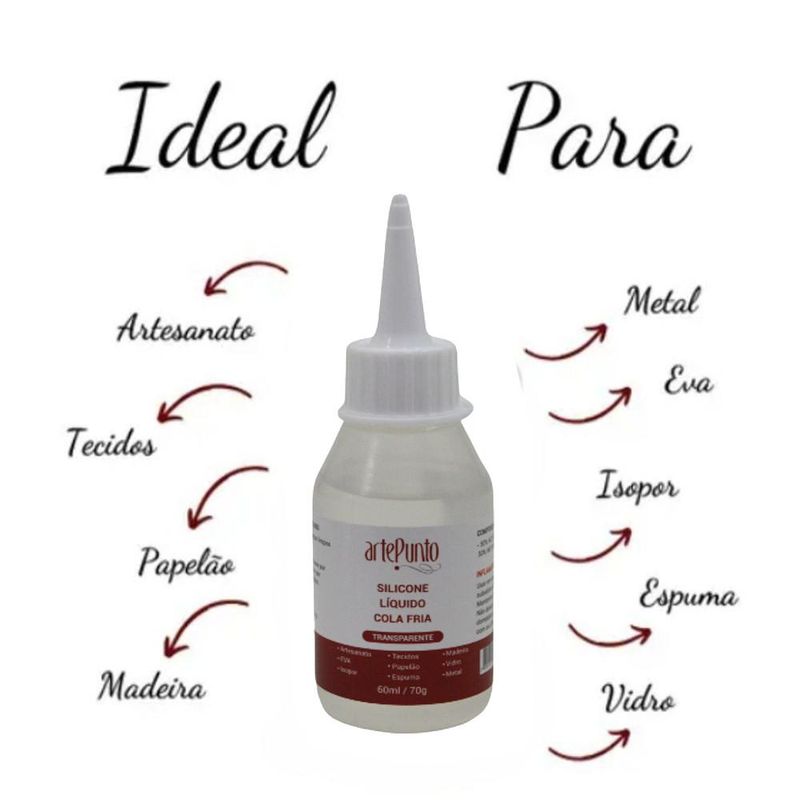 Cola de Silicone Líquido Arte Punto Aduanity (60ml / 70gr) - VALIDADE: 01/01/2026