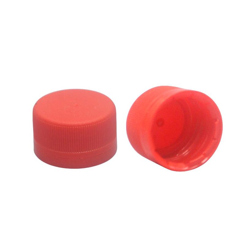 Tampa Lacre Rosca 28mm Vermelha Perfil Alto S/ Vedante Interno (01 unidade)