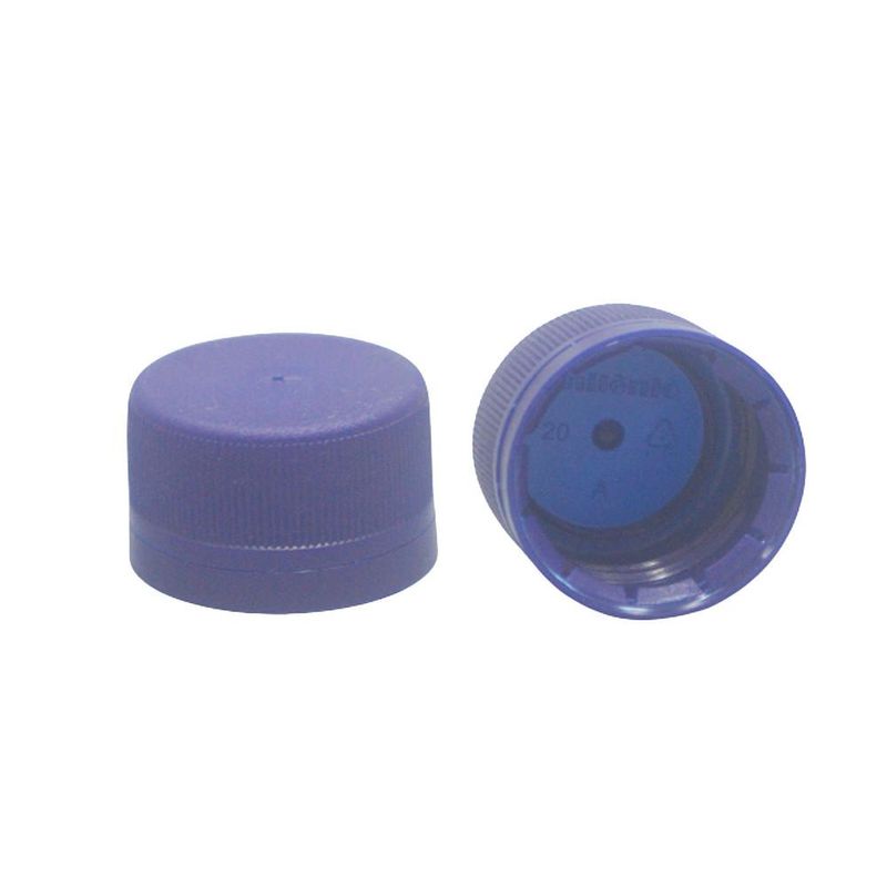 Tampa Lacre Rosca 28mm Azul Escuro Perfil Alto S/ Vedante Interno (01 unidade)